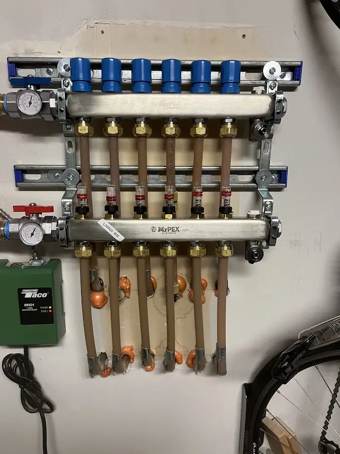 Plumber performing Leak Detection at a residential property in Bailey's Crossroads